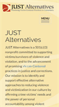 Mobile Screenshot of justalternatives.org